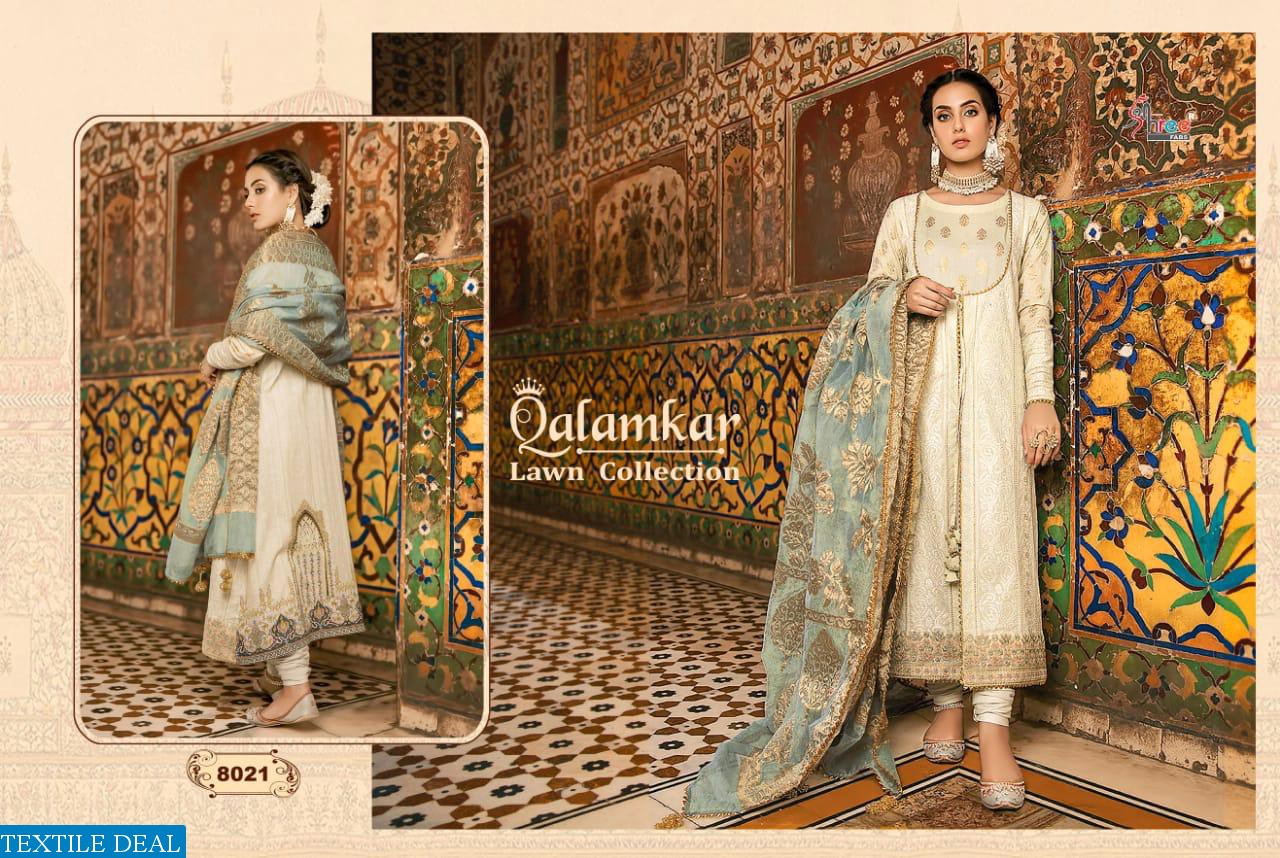 SHREE FABS PRESENT QALAMKAR LAWN COLLECTION SUIT DEALER IN SURAT