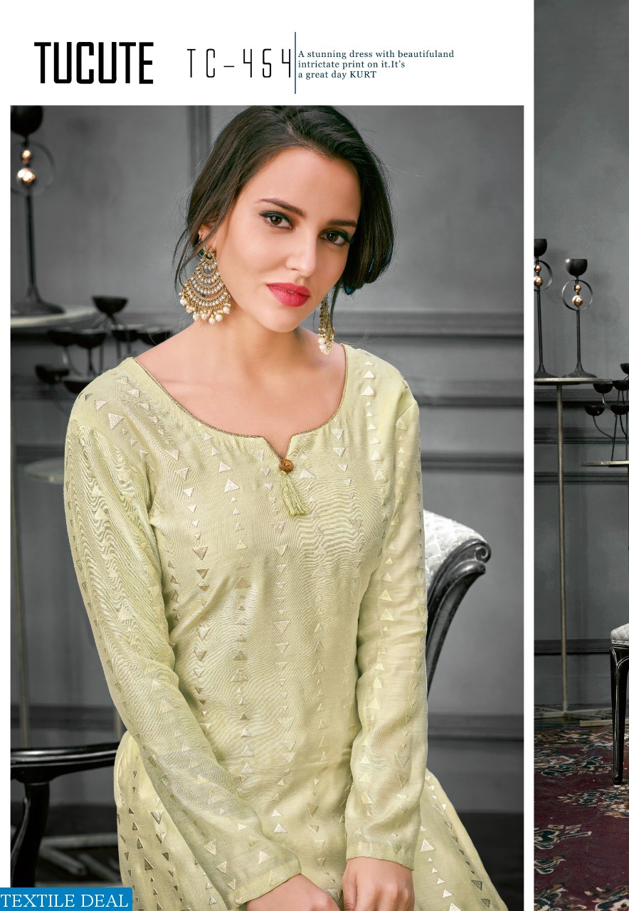 KARMA TRENDZ TUCUTE 450-457 SERIES SILK COTTON KURTI WITH PLAZZO TRADER