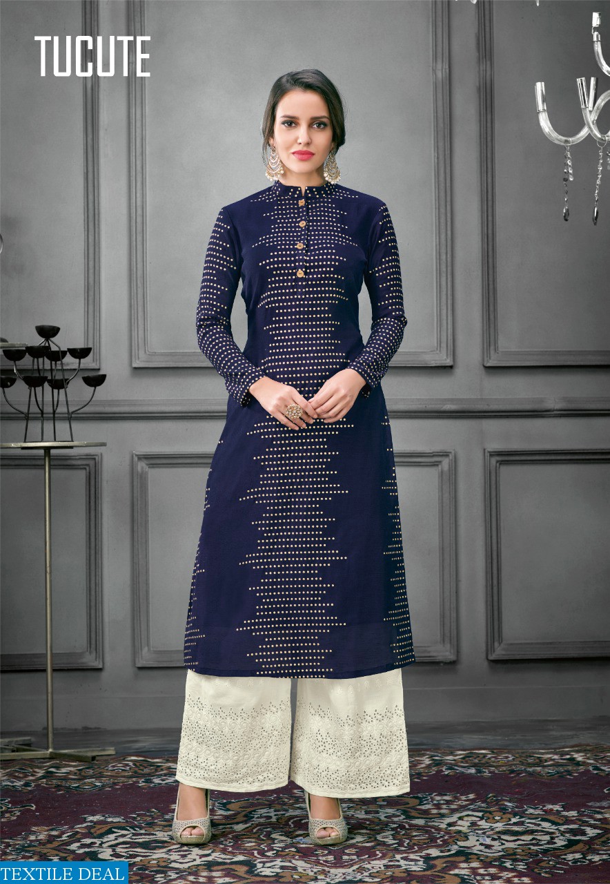 KARMA TRENDZ TUCUTE 450-457 SERIES SILK COTTON KURTI WITH PLAZZO TRADER