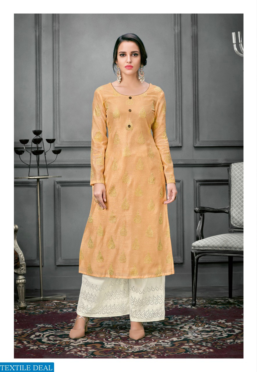 KARMA TRENDZ TUCUTE 450-457 SERIES SILK COTTON KURTI WITH PLAZZO TRADER