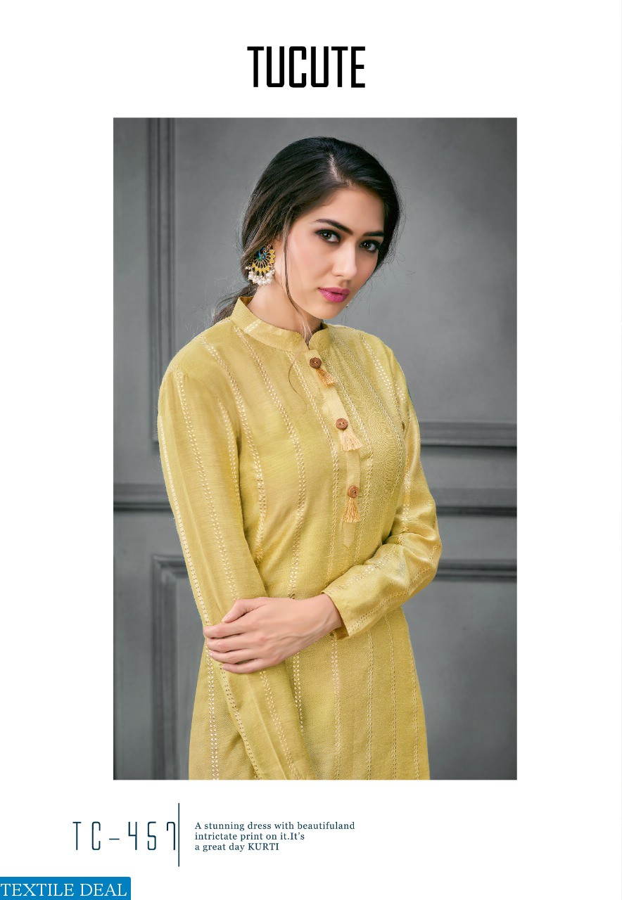 KARMA TRENDZ TUCUTE 450-457 SERIES SILK COTTON KURTI WITH PLAZZO TRADER