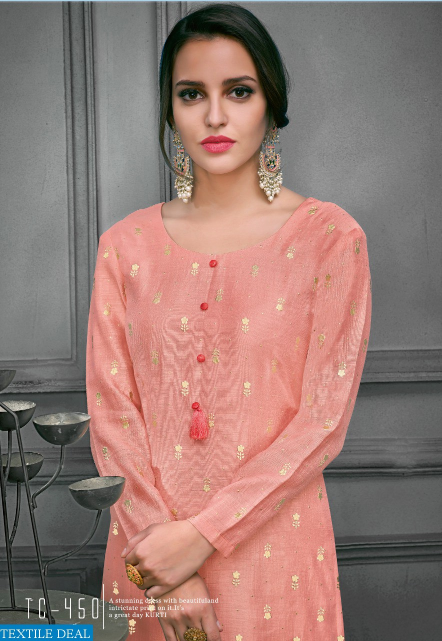 KARMA TRENDZ TUCUTE 450-457 SERIES SILK COTTON KURTI WITH PLAZZO TRADER