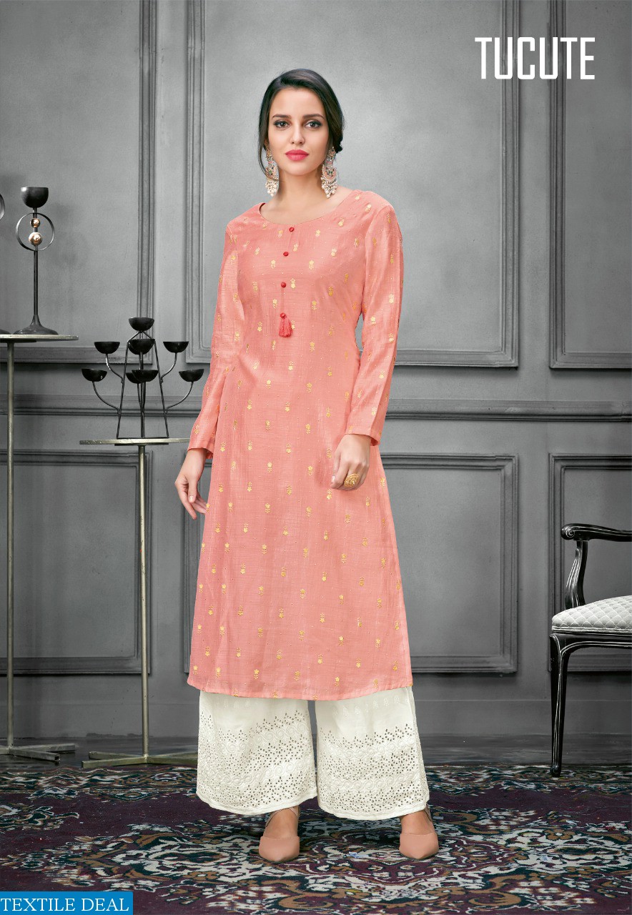 KARMA TRENDZ TUCUTE 450-457 SERIES SILK COTTON KURTI WITH PLAZZO TRADER