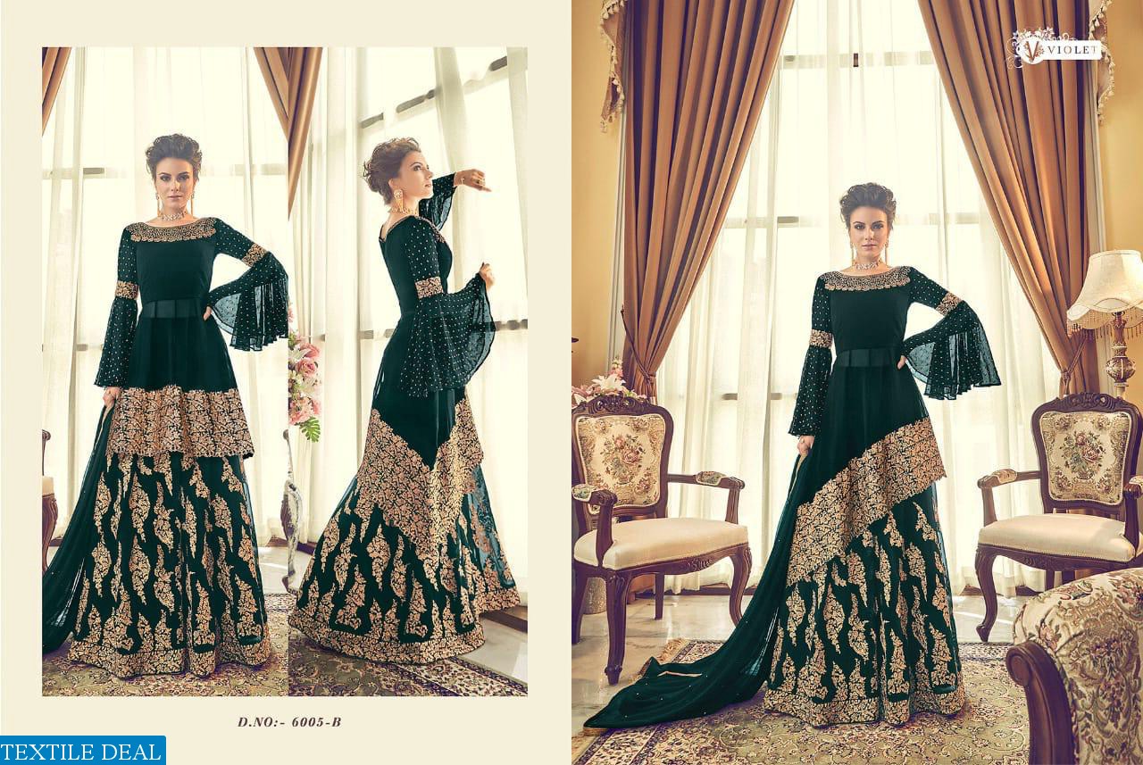 SWAGAT SNOWWHITE HITS VIOLET COLORS WEDDING AND BRIDAL DRESSES SHOPPING