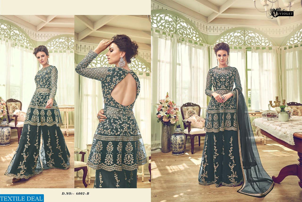 SWAGAT SNOWWHITE HITS VIOLET COLORS WEDDING AND BRIDAL DRESSES SHOPPING