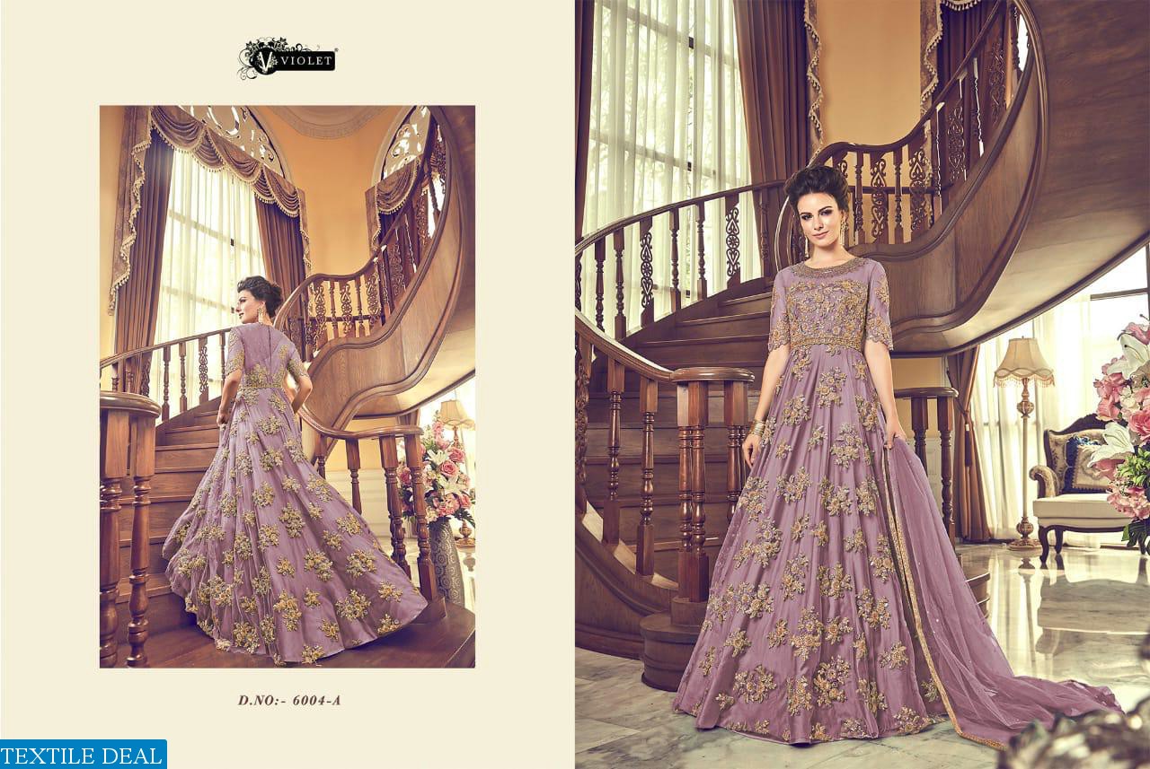 SWAGAT SNOWWHITE HITS VIOLET COLORS WEDDING AND BRIDAL DRESSES SHOPPING