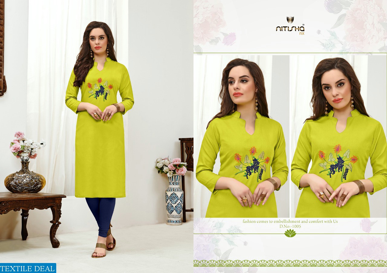 Nitisha NX Viva Ready Made Long Tops And Tunics