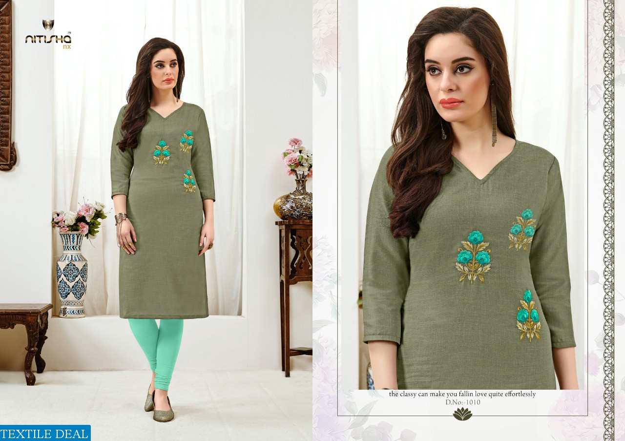 Nitisha NX Viva Ready Made Long Tops And Tunics