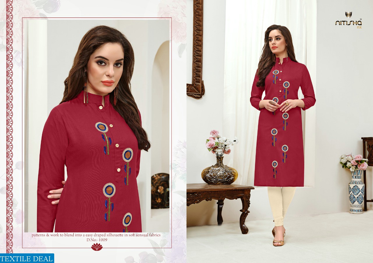 Nitisha NX Viva Ready Made Long Tops And Tunics