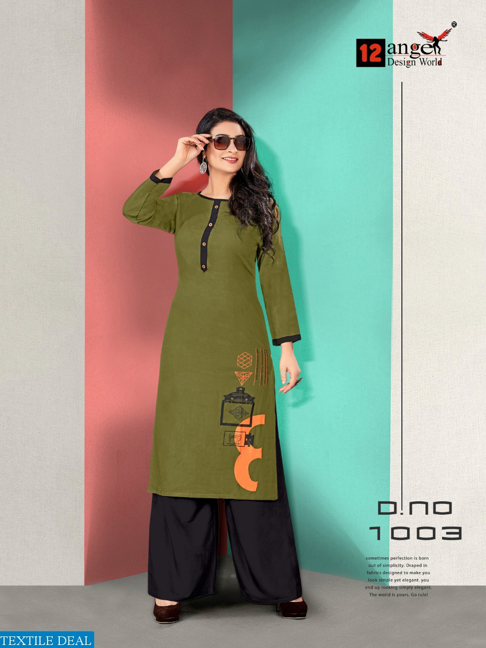 12 ANGEL LAUNCH FEMINA VOL 3 RAYON KURTI WITH PLAZZO COLLECTION