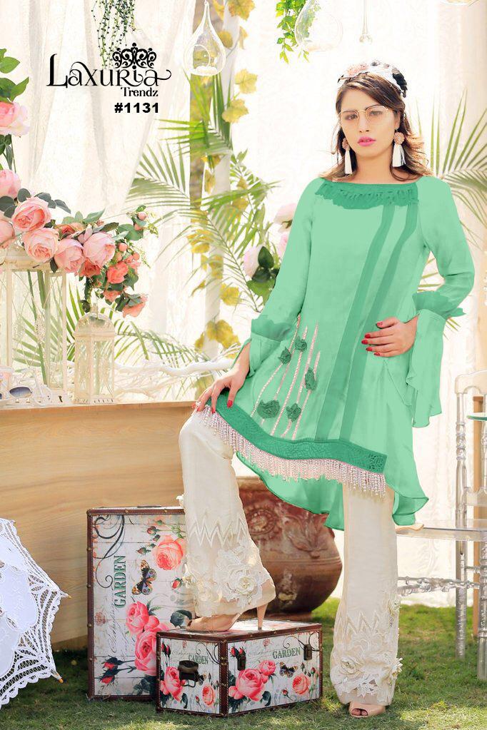 LAXURIA TRENDZ PRESENTS D NO 1131 DESIGNER STYLISH KURTI WITH PANT