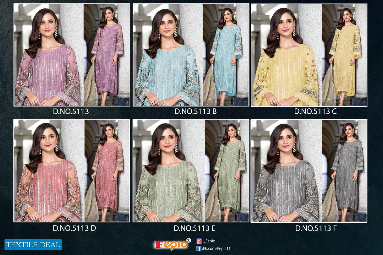 Fepic Rosemeen 5113 Colour Wholesale Pakistani Concept Dress