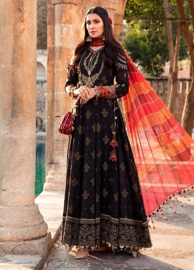 SHARADDHA MARIA B LAWN D NO 602 PRINTED DESIGNER DRESS