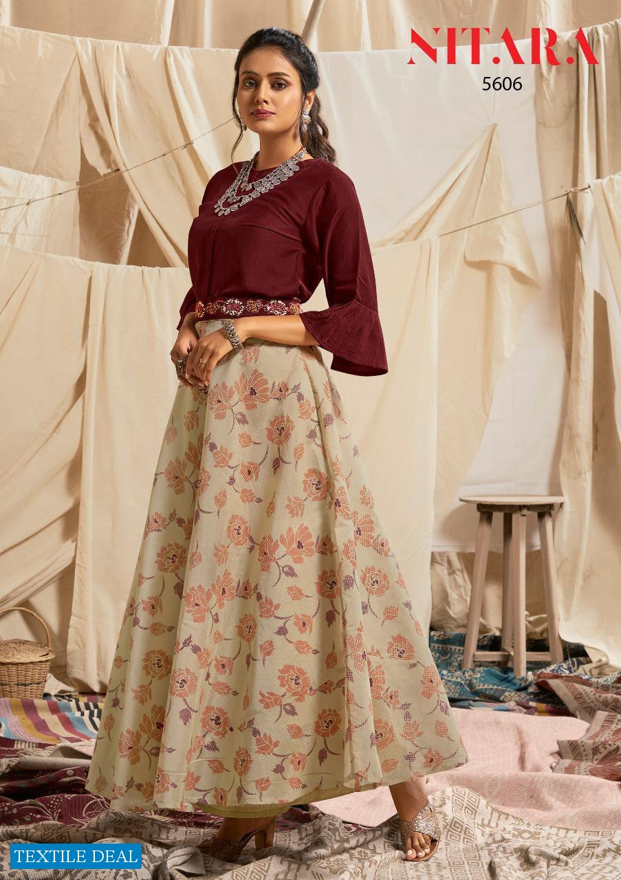Nitara Sparkle Vol-6 Wholesale Designer Top And Skirt