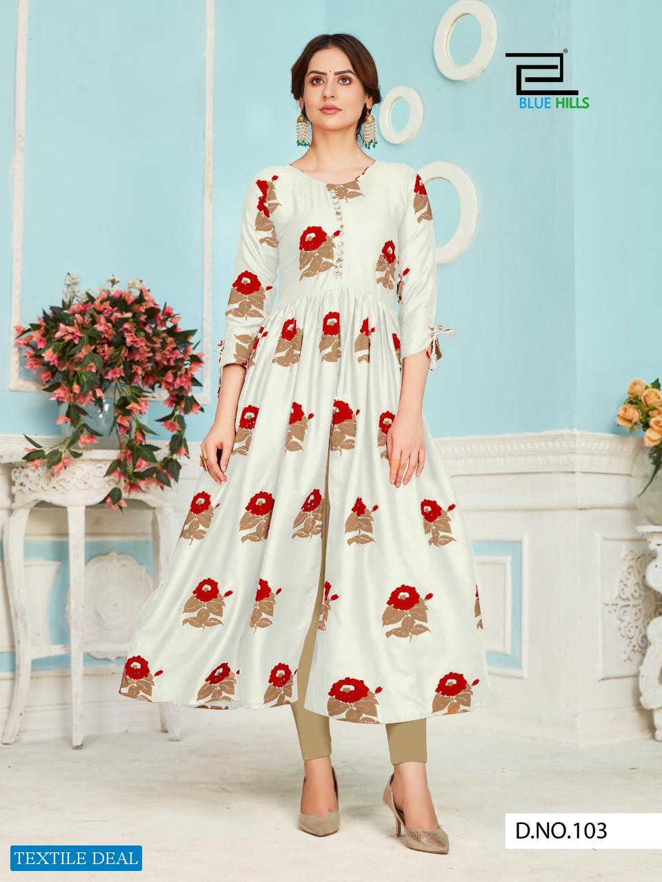 Blue Hill Calendar Vol-3 wholesale Long Kurtis