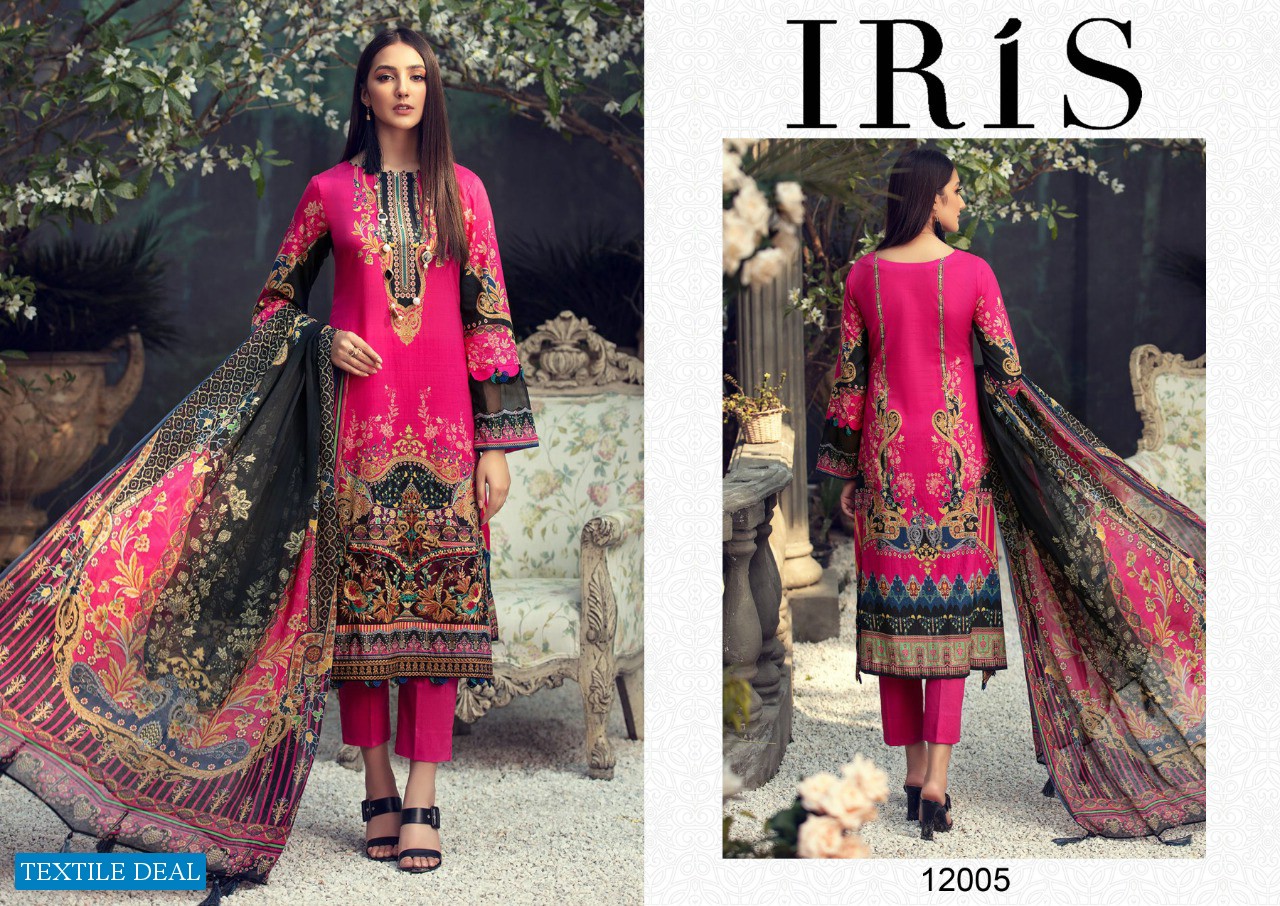 iris Vol-12 wholesale Lawn Printed Dress Material