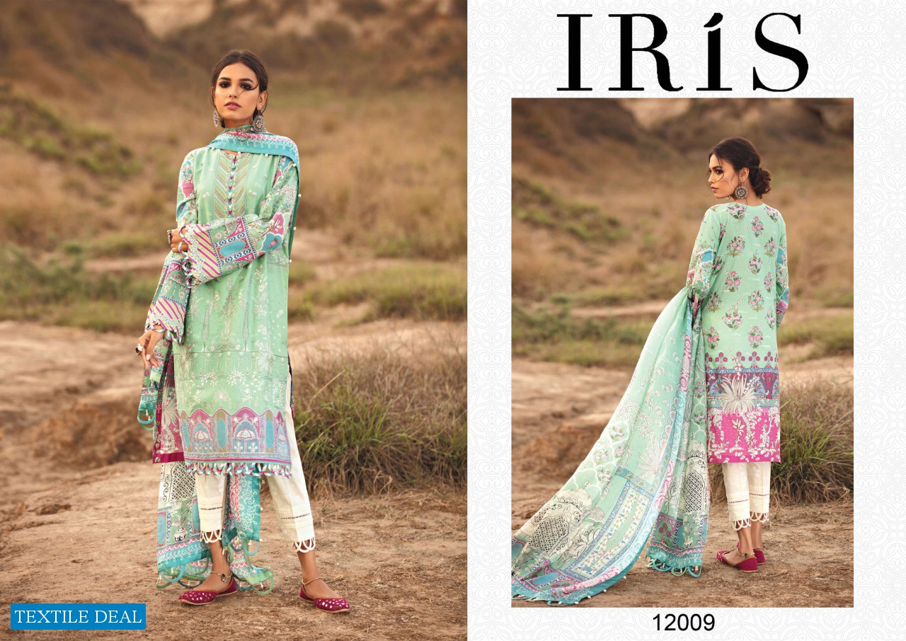 iris Vol-12 wholesale Lawn Printed Dress Material