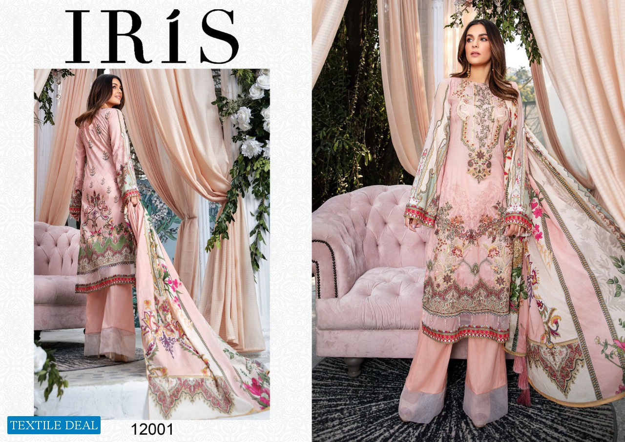 iris Vol-12 wholesale Lawn Printed Dress Material