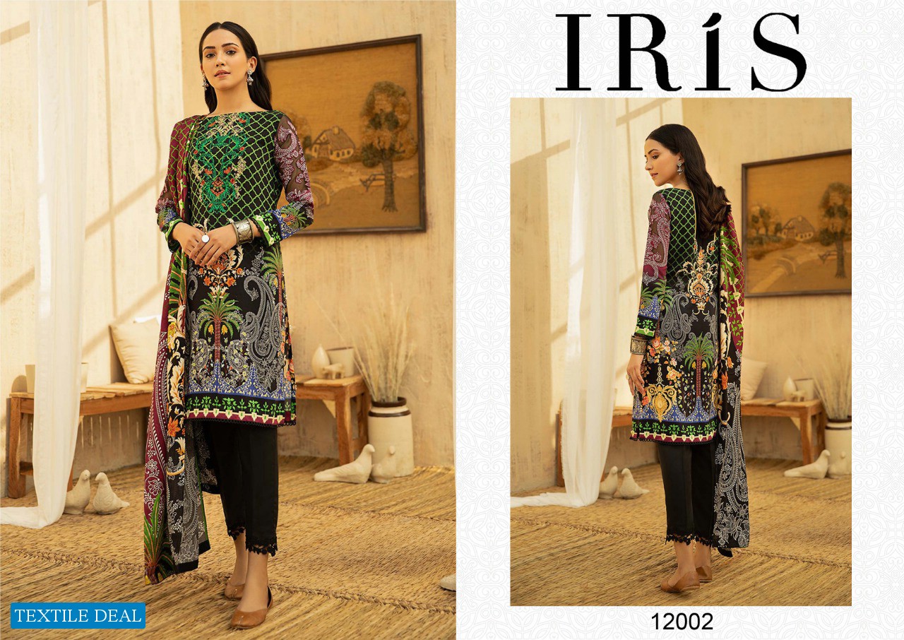 iris Vol-12 wholesale Lawn Printed Dress Material