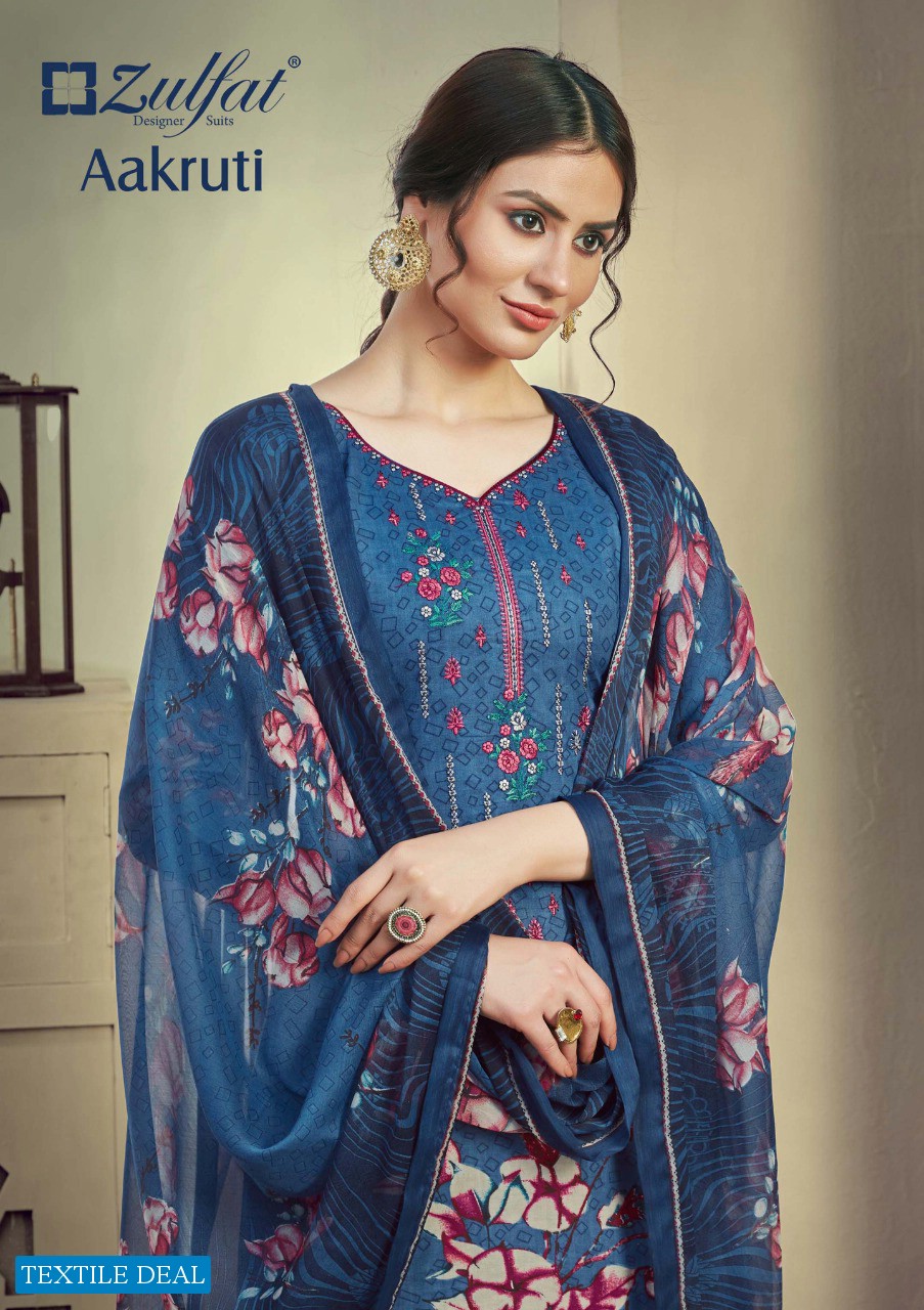 Zulfat Aakruti Wholesale Exclusive Designer Dress Material