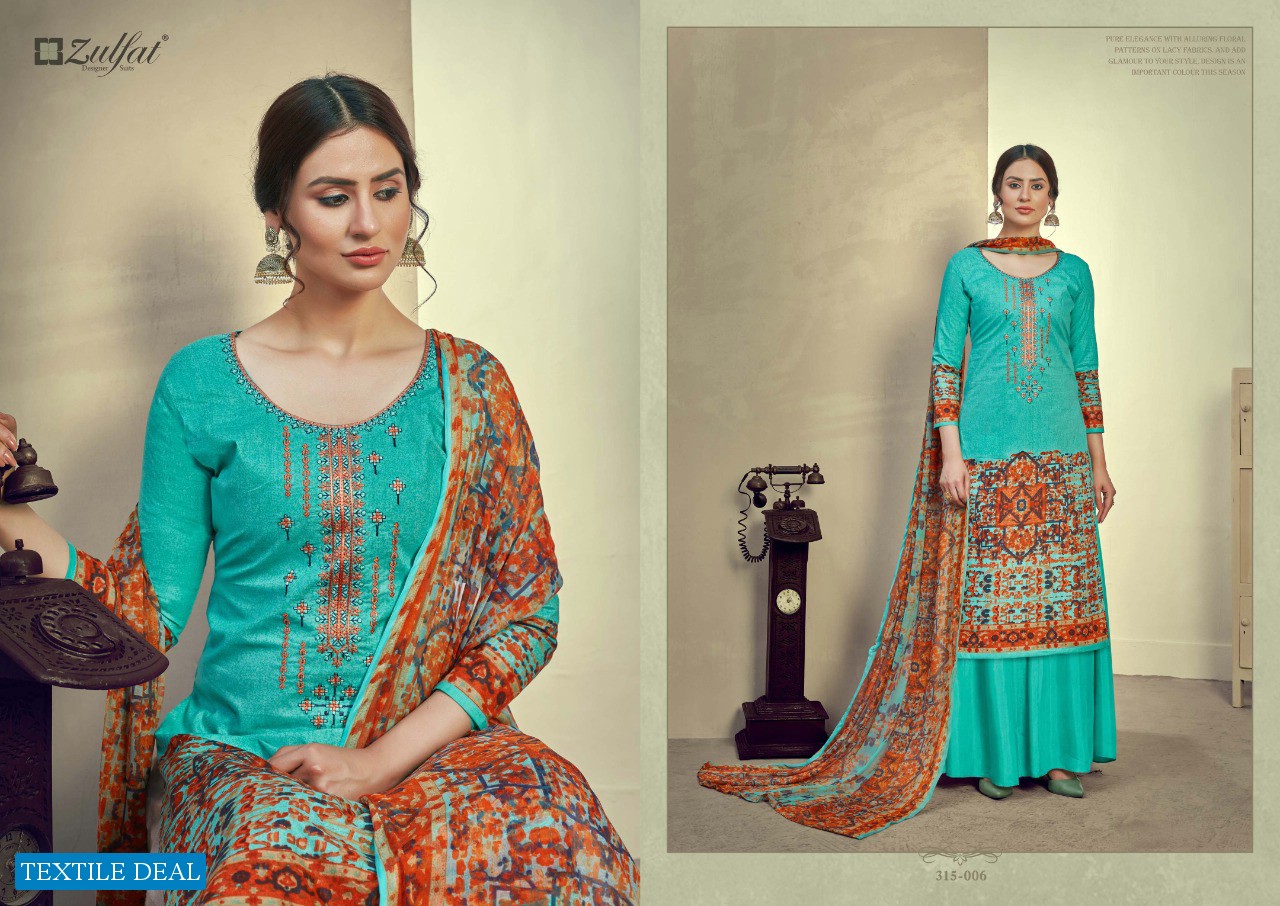 Zulfat Aakruti Wholesale Exclusive Designer Dress Material