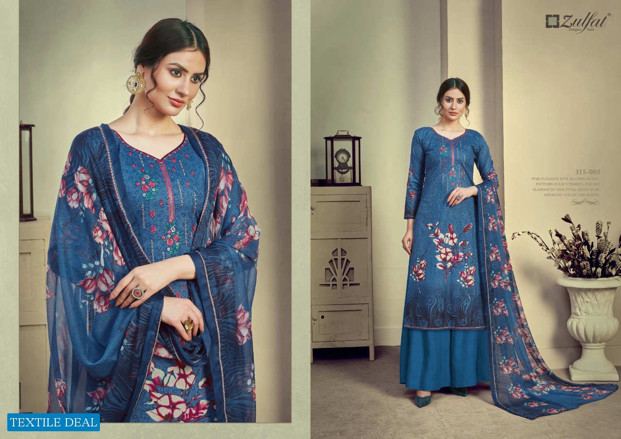 Zulfat Aakruti Wholesale Exclusive Designer Dress Material
