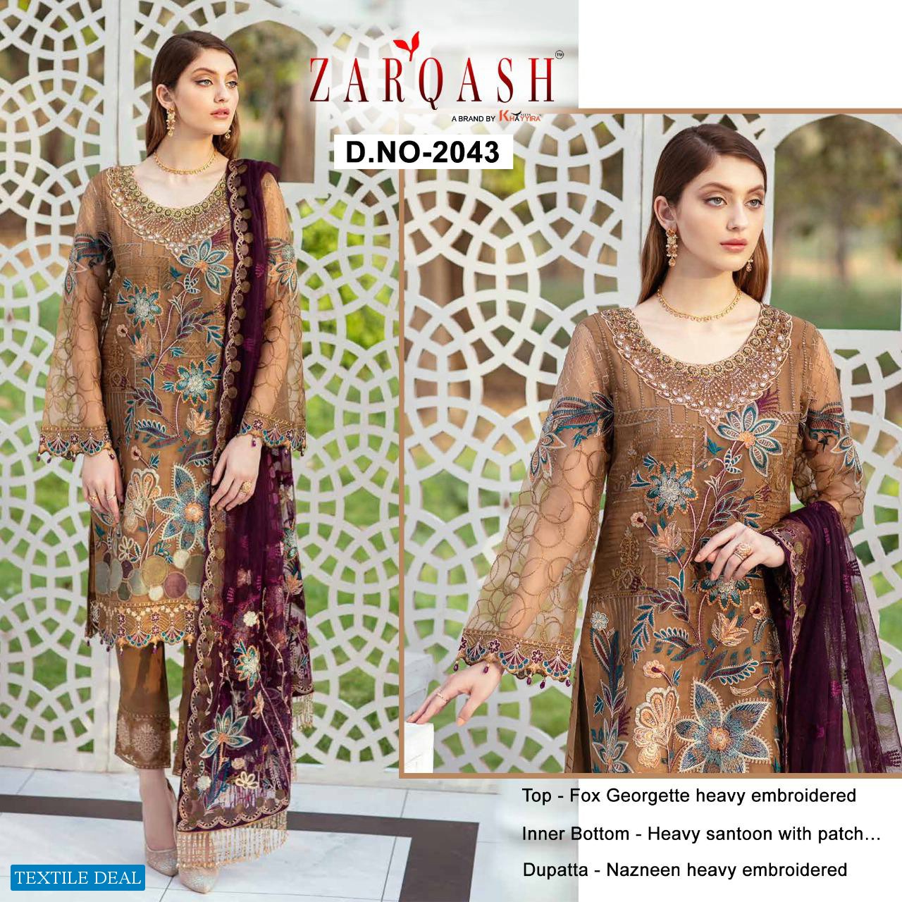 Zarqash Minhal Wholesale Designer Pakistani Concept Dress