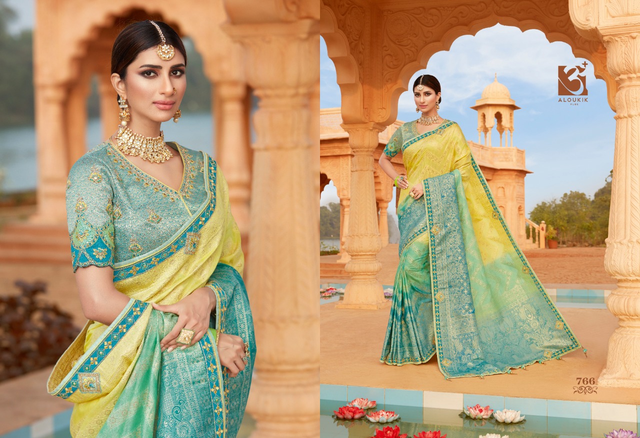 VISHAL ALOUKIK MEHREEN VOL 2  SILK DESIGNER PARTY WEAR SAREES