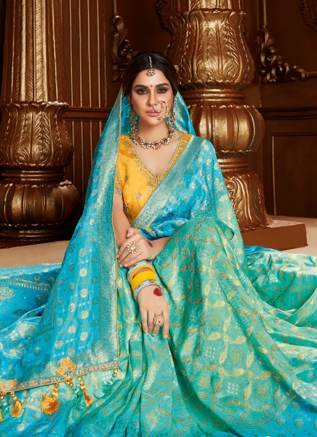 VISHAL ALOUKIK EHSAAS SILK PARTY WEAR DESIGNER SAREES