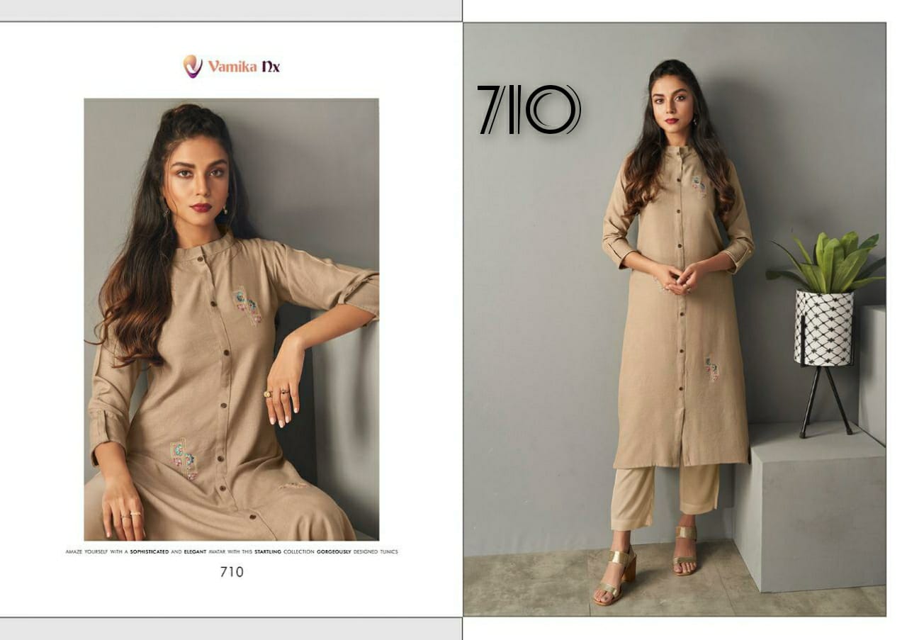 AMOUR BY  VAMIKA NX  NEW DESIGNER KURTI WITH PENT