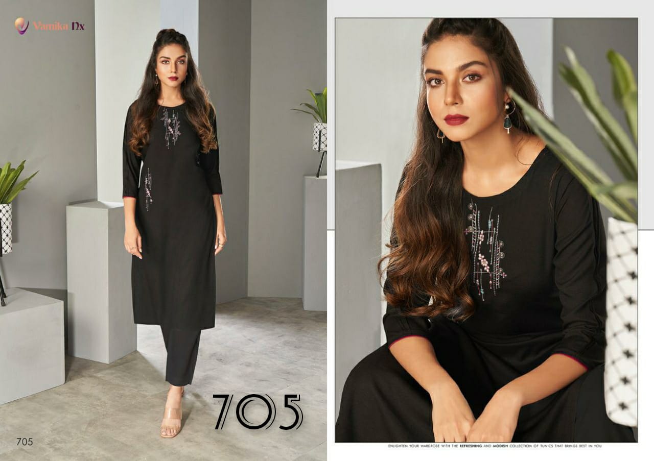 AMOUR BY  VAMIKA NX  NEW DESIGNER KURTI WITH PENT