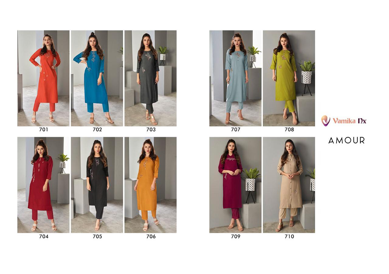 AMOUR BY  VAMIKA NX  NEW DESIGNER KURTI WITH PENT