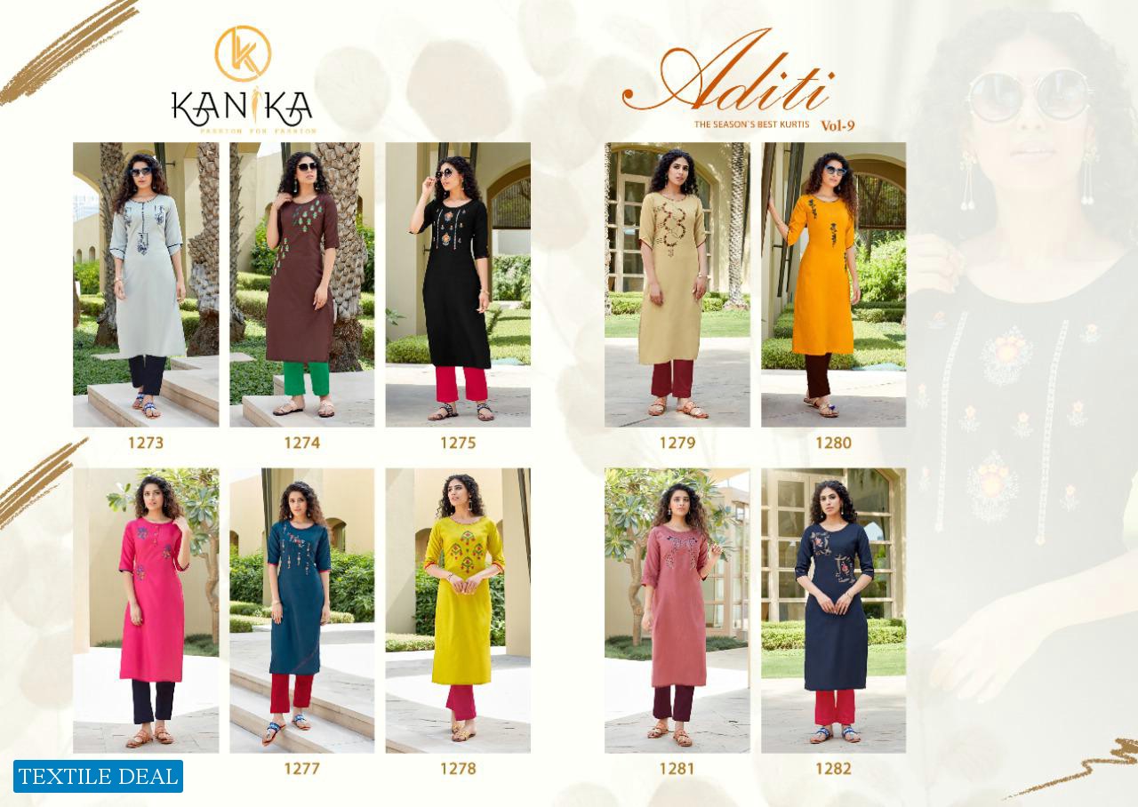 KANIKA ADITI VOL 9 READYMADE KURTI AT UNBELIEVABLE PRICE ONLINE SHOPPING