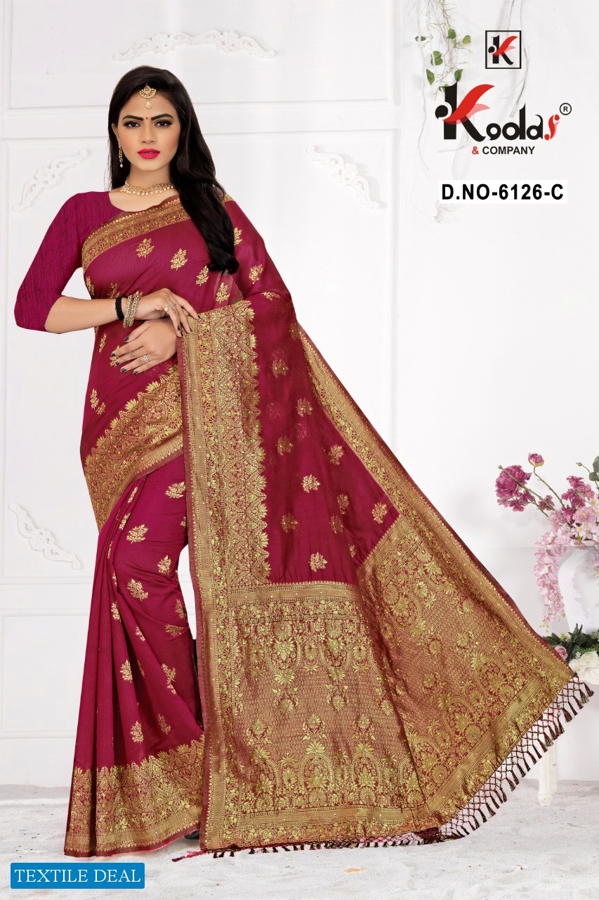 Kodas Najneen 6126 Wholesale Cotton Silk Sarees