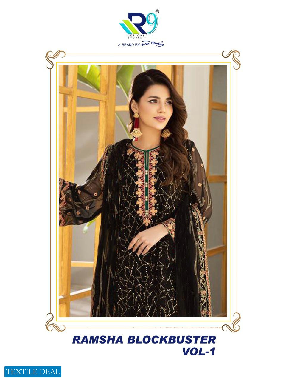 R9 Ramsha Blockbuster Vol-1 Wholesale Pakistani Concept Dress
