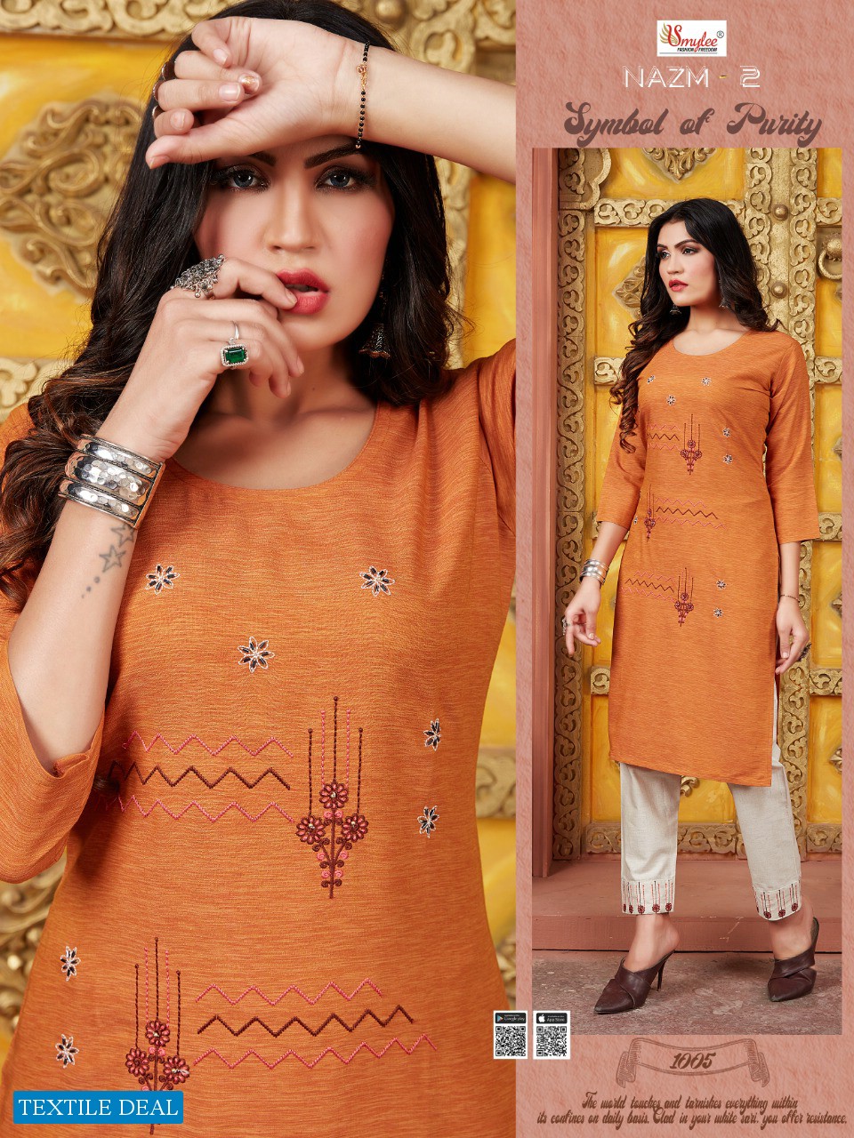 Smylee Nazm Vol-2 Wholesale Shopping Top And Bottom Catalog