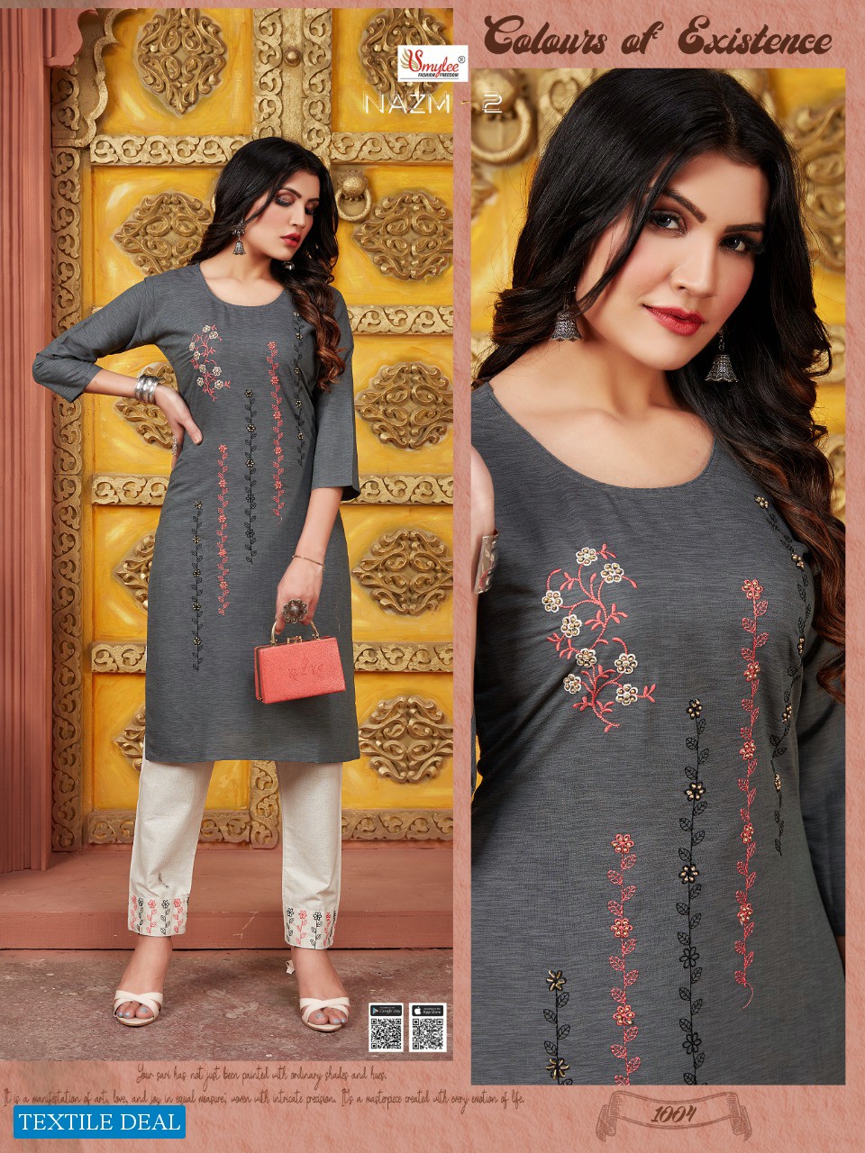Smylee Nazm Vol-2 Wholesale Shopping Top And Bottom Catalog