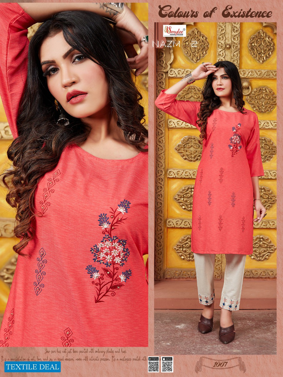 Smylee Nazm Vol-2 Wholesale Shopping Top And Bottom Catalog