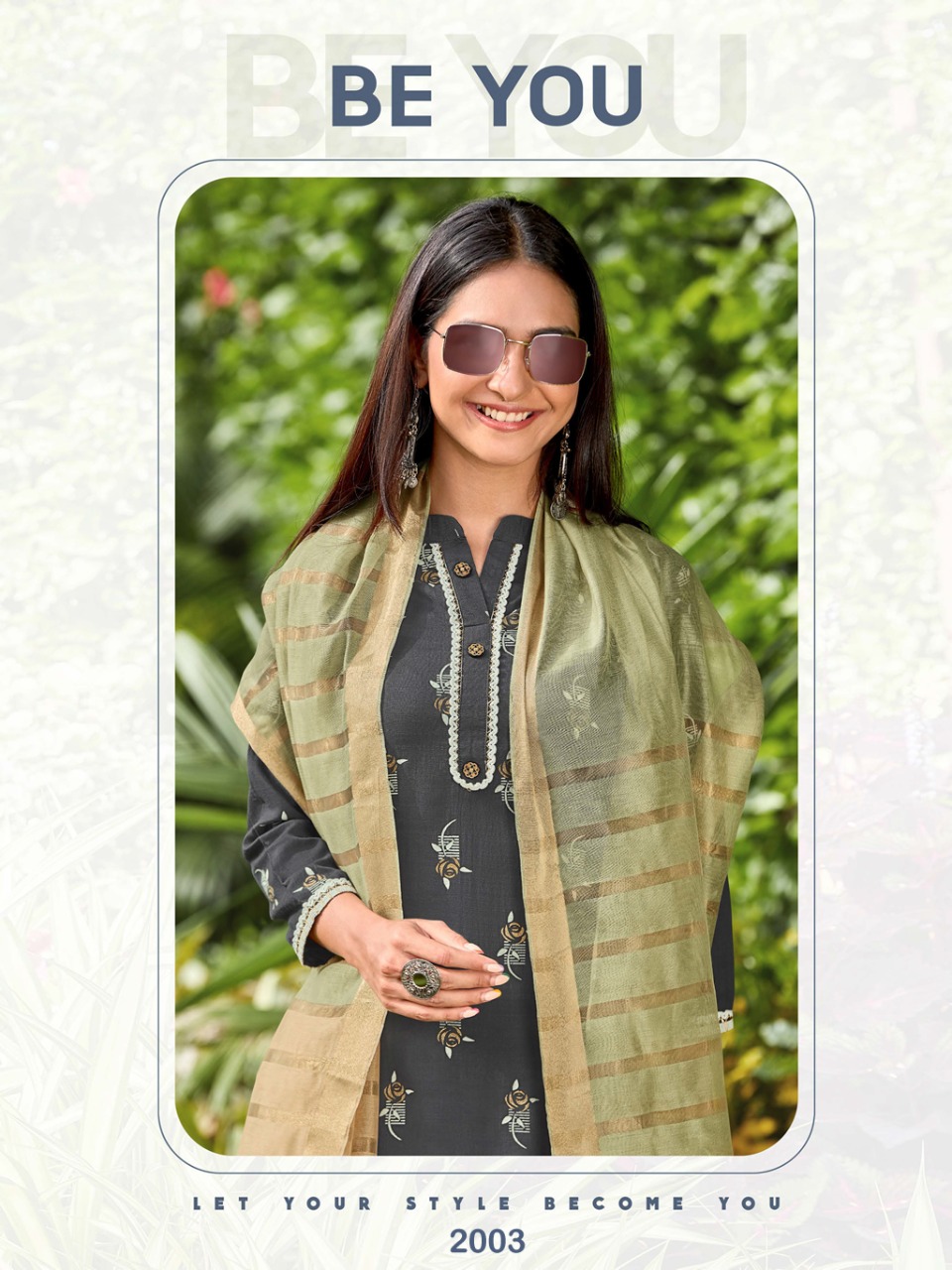 FLORENCE  SILKY SLUB DESIGNER READY MADE KURTI WITH BOTTOM