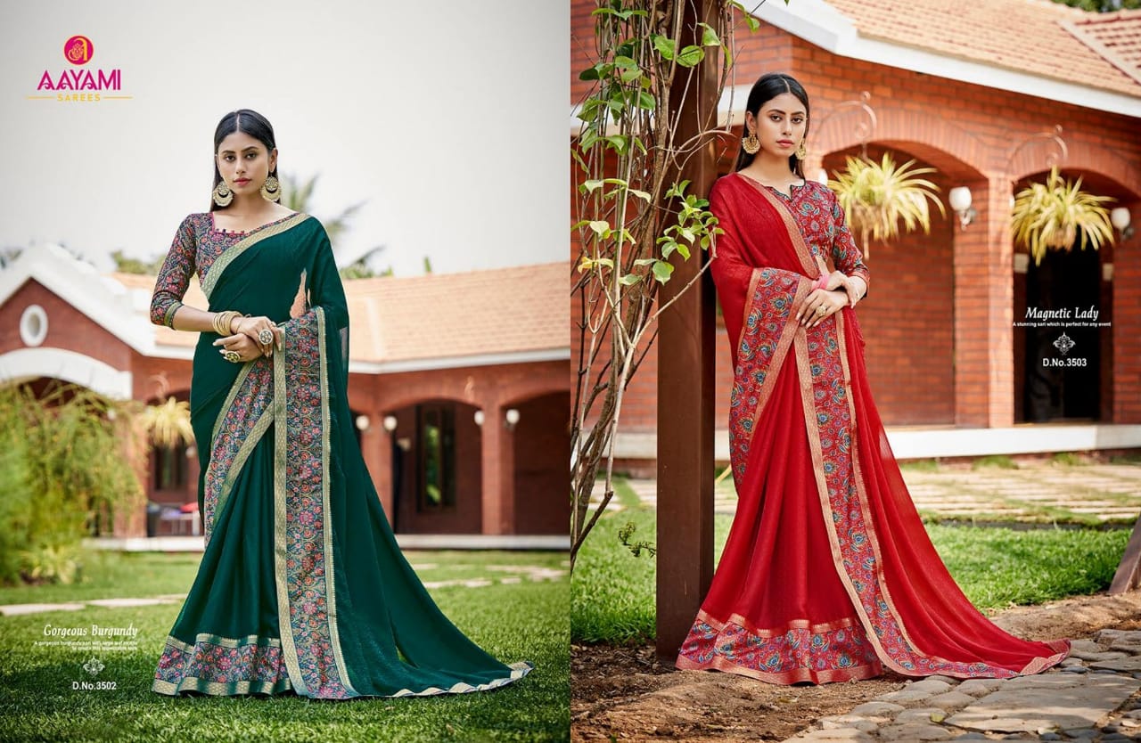 AAYAMI SAKSHI DESIGNER FANCY GEORGETTE SAREES