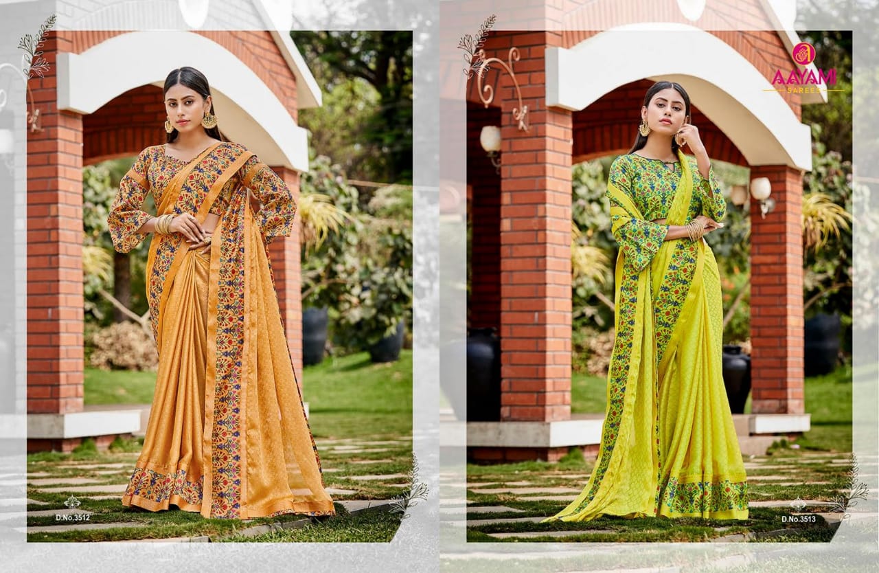 AAYAMI SAKSHI DESIGNER FANCY GEORGETTE SAREES