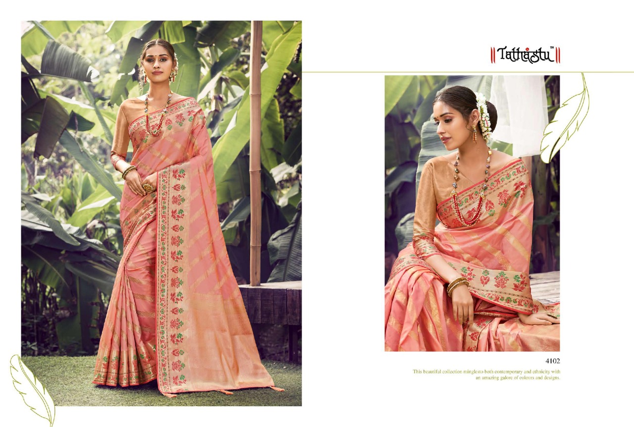 TATHASTU  4100 SERIES SOFT SILK DESIGNER FANCY SAREES