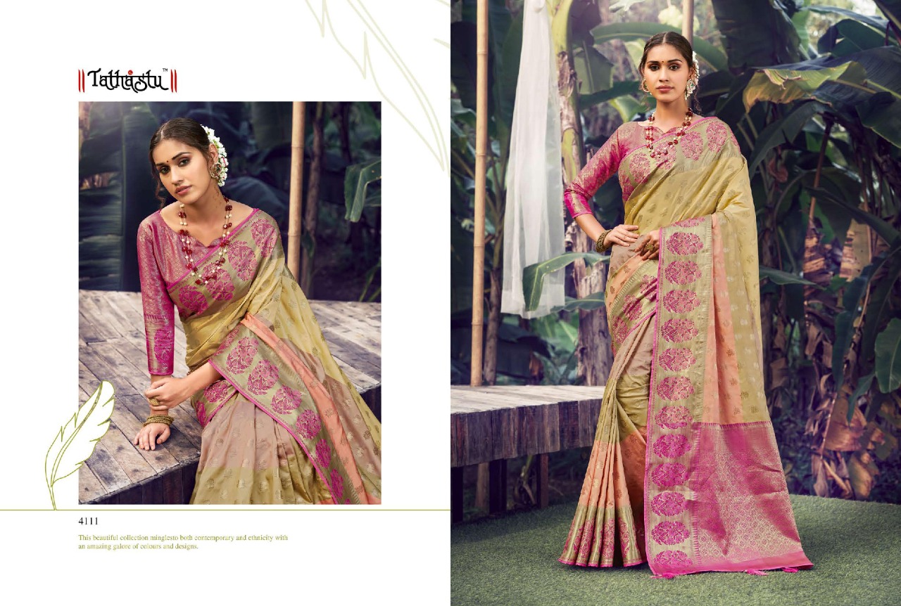 TATHASTU  4100 SERIES SOFT SILK DESIGNER FANCY SAREES
