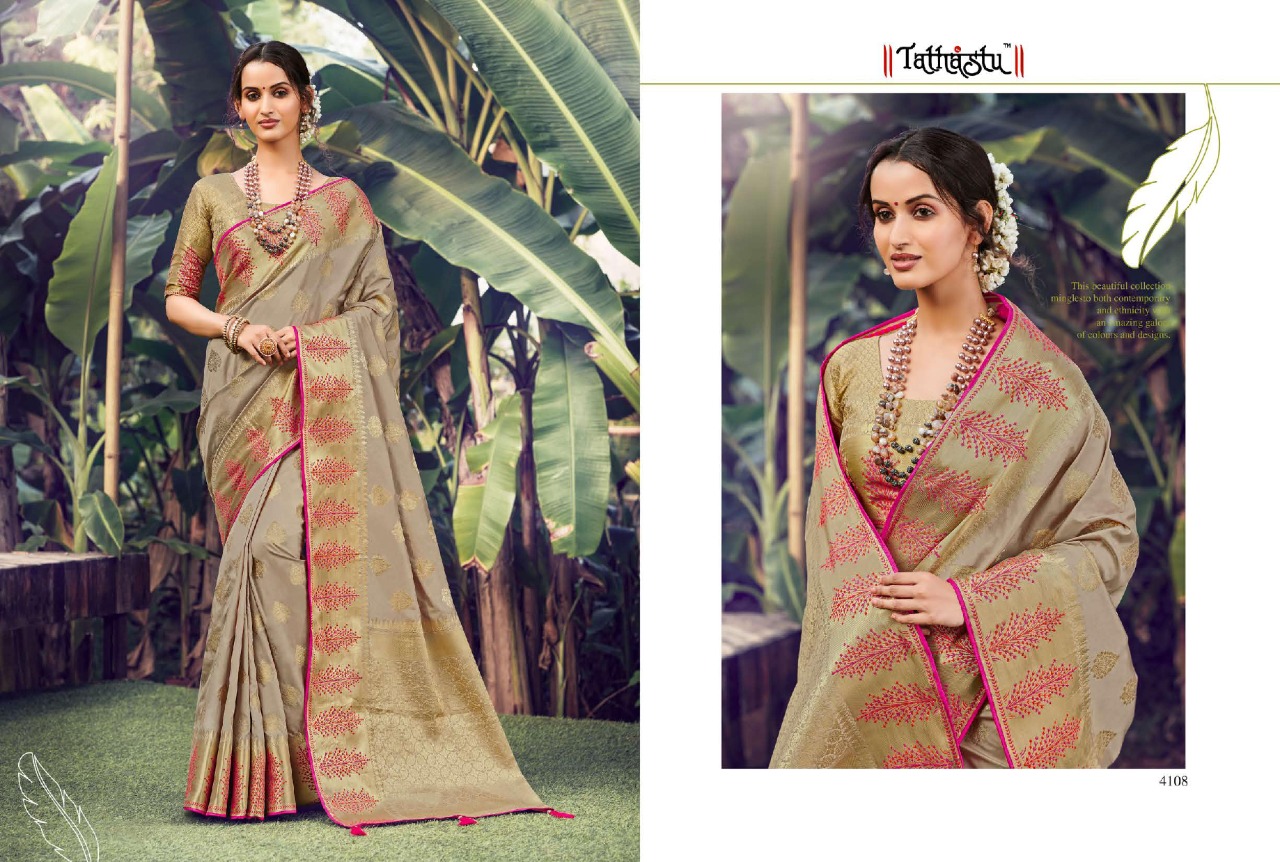 TATHASTU  4100 SERIES SOFT SILK DESIGNER FANCY SAREES