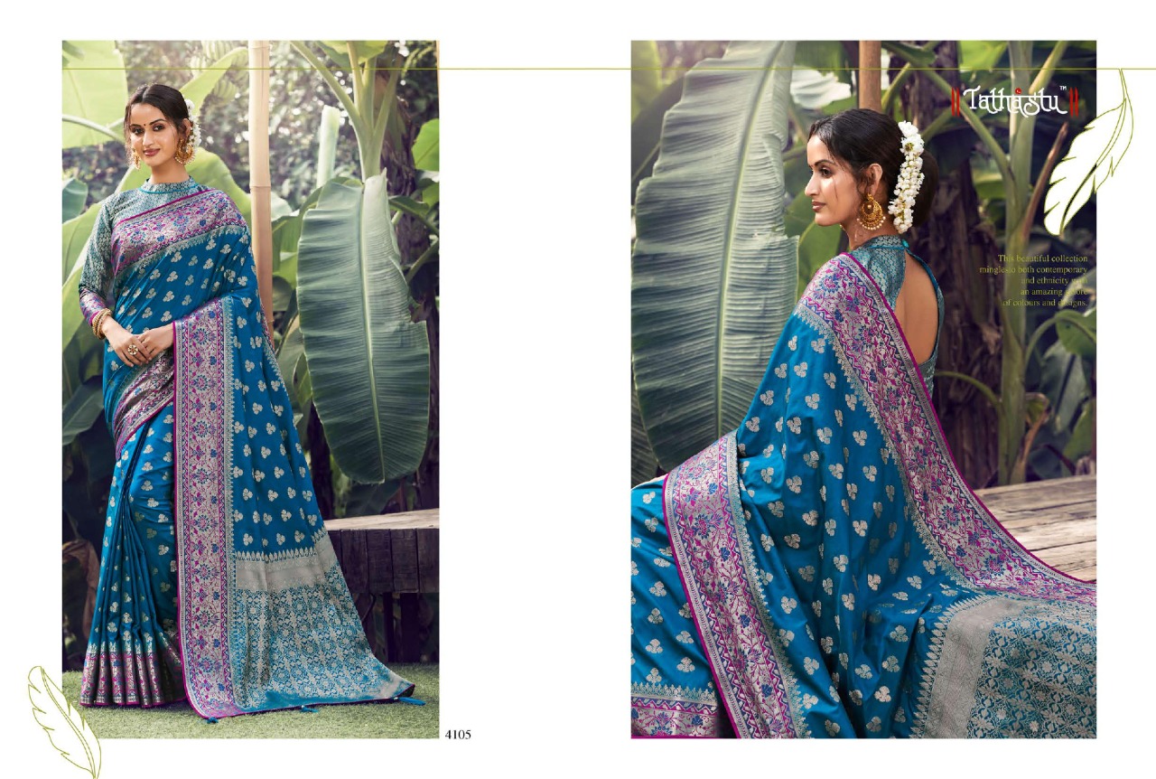 TATHASTU  4100 SERIES SOFT SILK DESIGNER FANCY SAREES