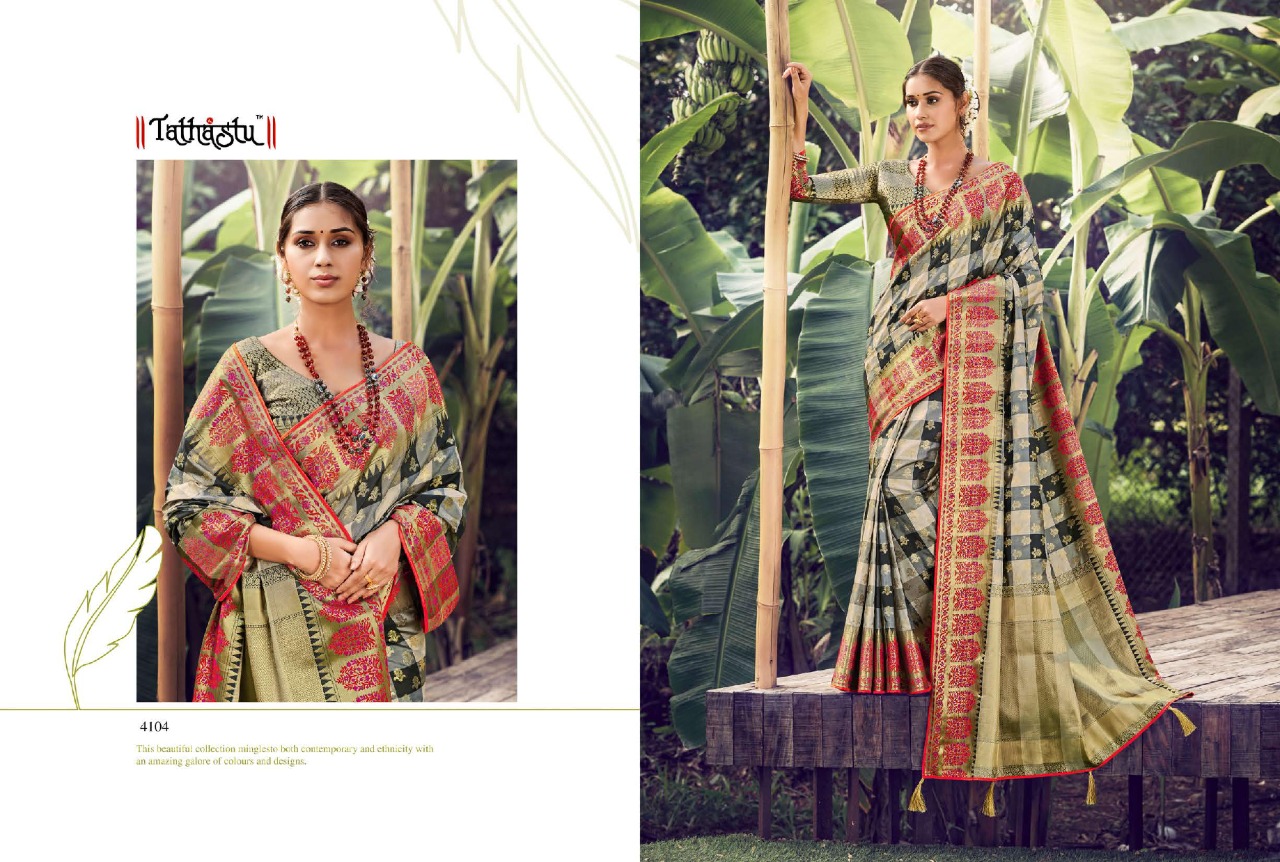 TATHASTU  4100 SERIES SOFT SILK DESIGNER FANCY SAREES