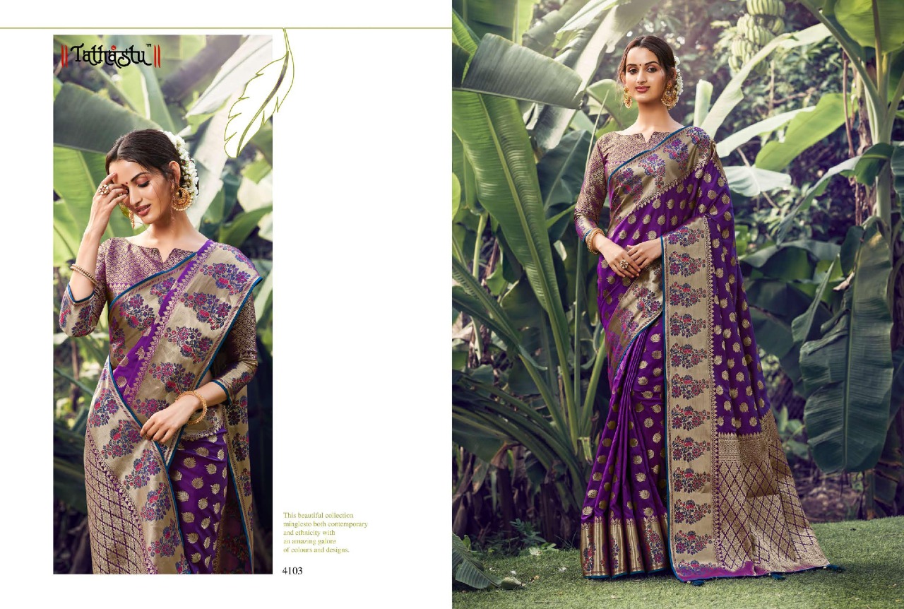 TATHASTU  4100 SERIES SOFT SILK DESIGNER FANCY SAREES