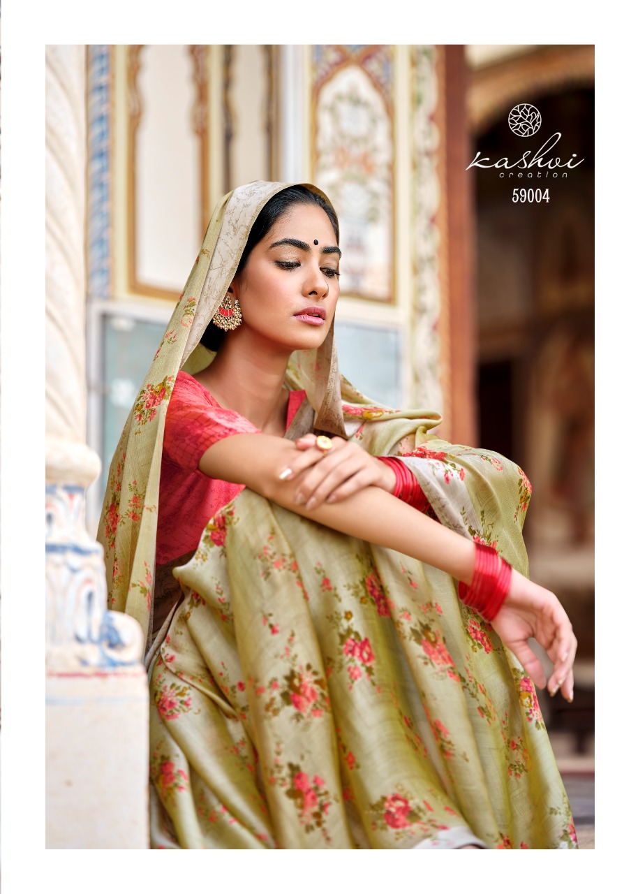 CHITRANGANA BY  KASHVI CREATION PARTY WEAR DESIGNER SAREE