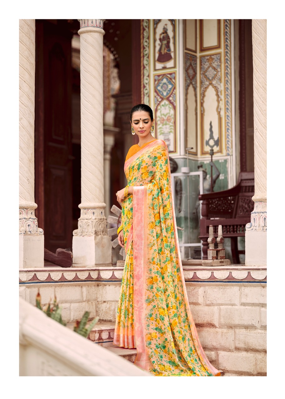 CHITRANGANA BY  KASHVI CREATION PARTY WEAR DESIGNER SAREE
