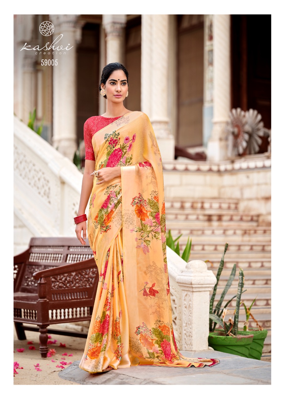 CHITRANGANA BY  KASHVI CREATION PARTY WEAR DESIGNER SAREE